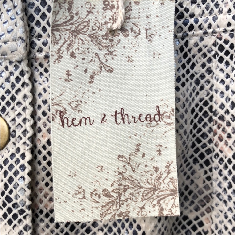 Hem & Thread Snake Net Mini Skirt - Picture 7 of 11